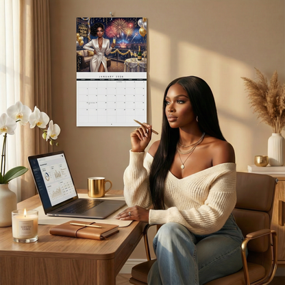 2026 Baddie Calendar – Luxe Edition - Wall Calendar