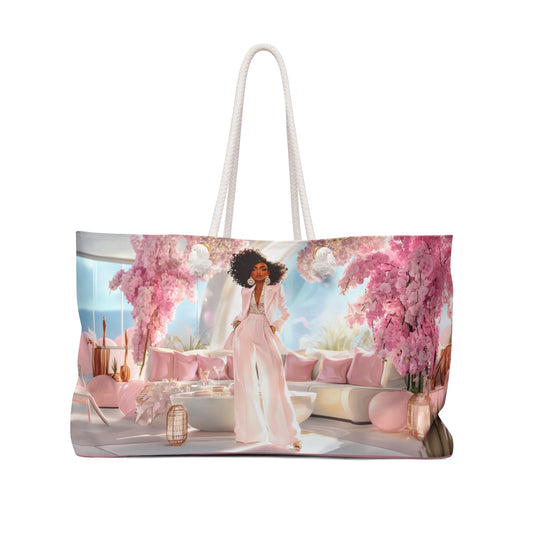 Pink Luxe Lounge Weekender Tote