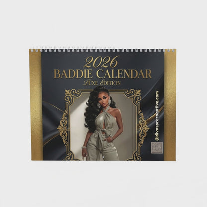 2026 Baddie Calendar – Luxe Edition - Wall Calendar